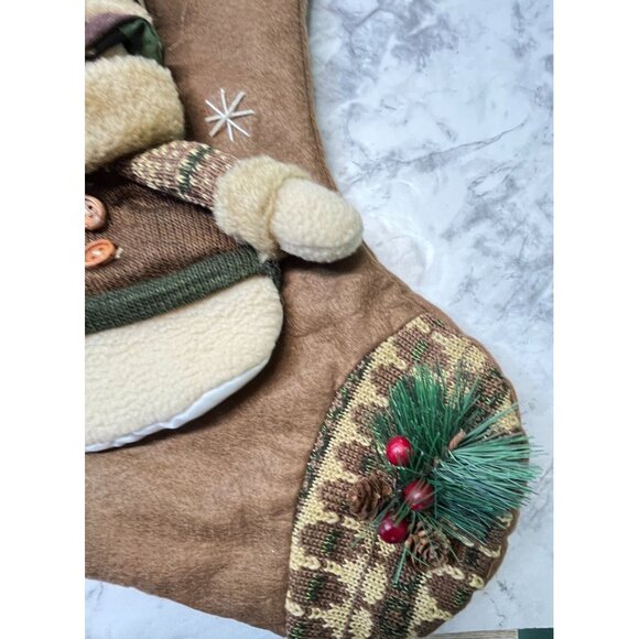 Snowman Hunter Christmas Stockings Set of 3 Camo Mountain Forest Wildlife - Picture 10 of 11